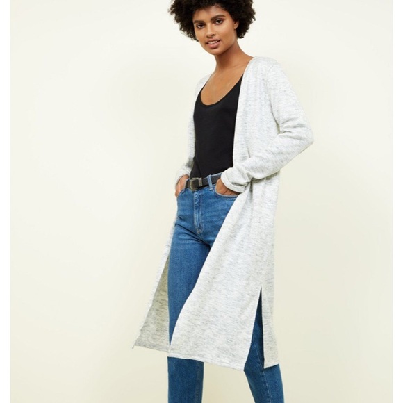 New Look Sweaters - Long grey cardigan